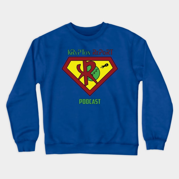 Clear Logo Crewneck Sweatshirt by Krypton Report Podcast 